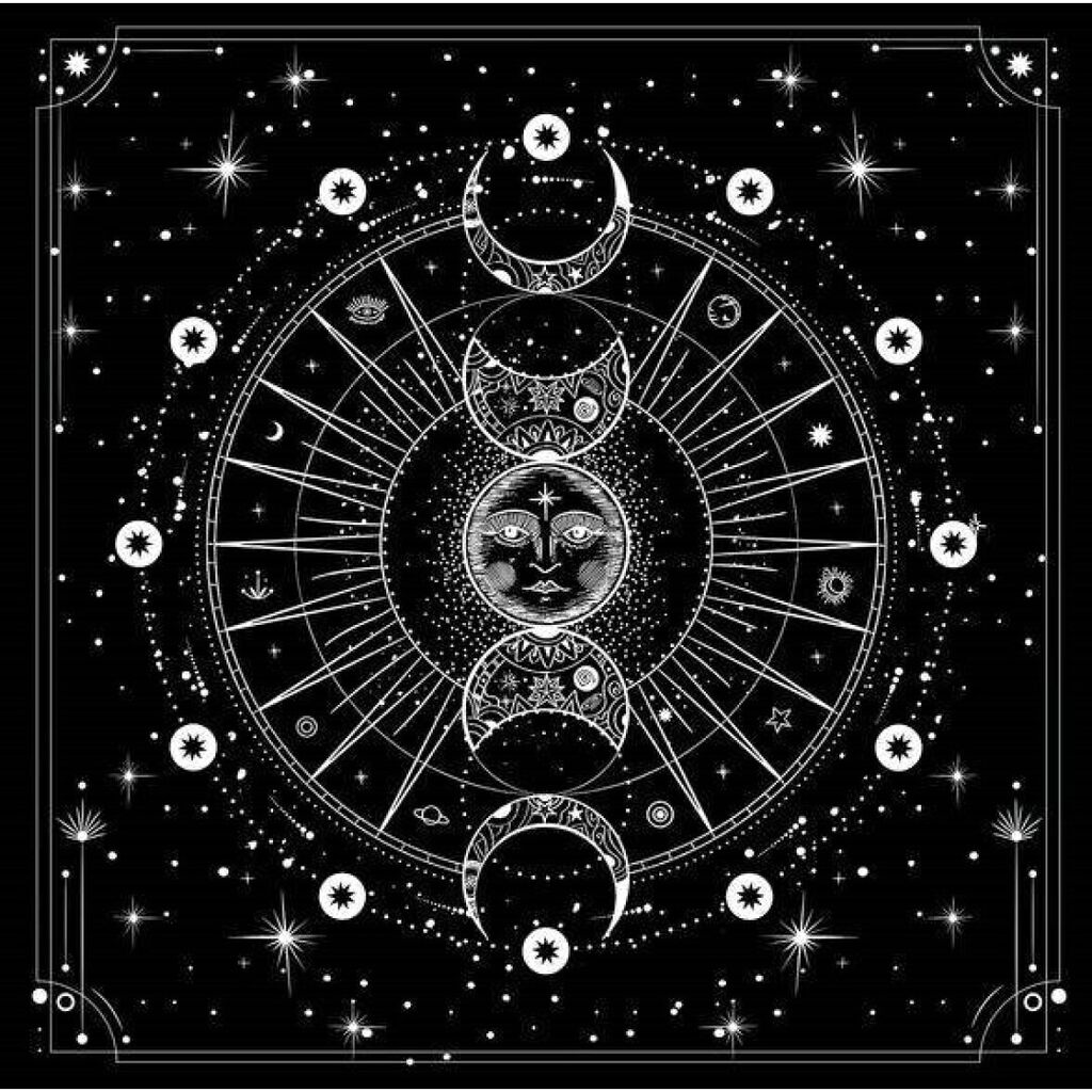 Tarot cloth cosmic