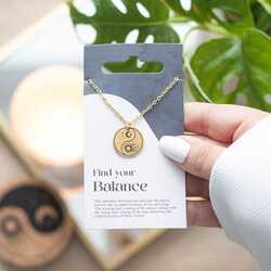 Find your balance yin yang necklace