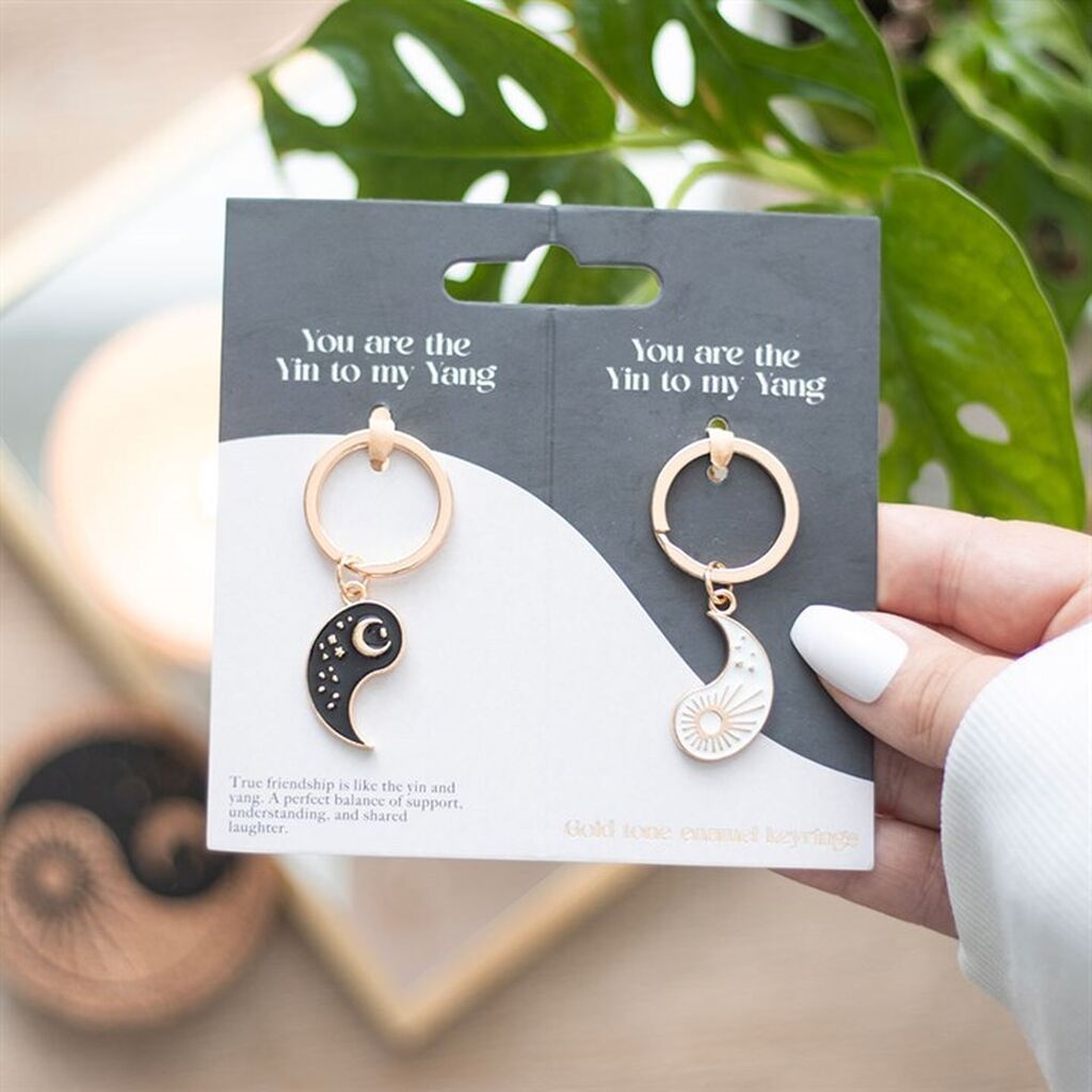 Friendship keyring yin yang
