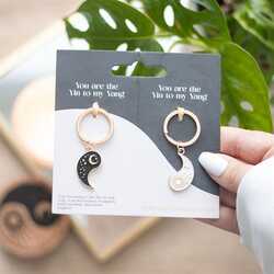 Friendship keyring yin yang