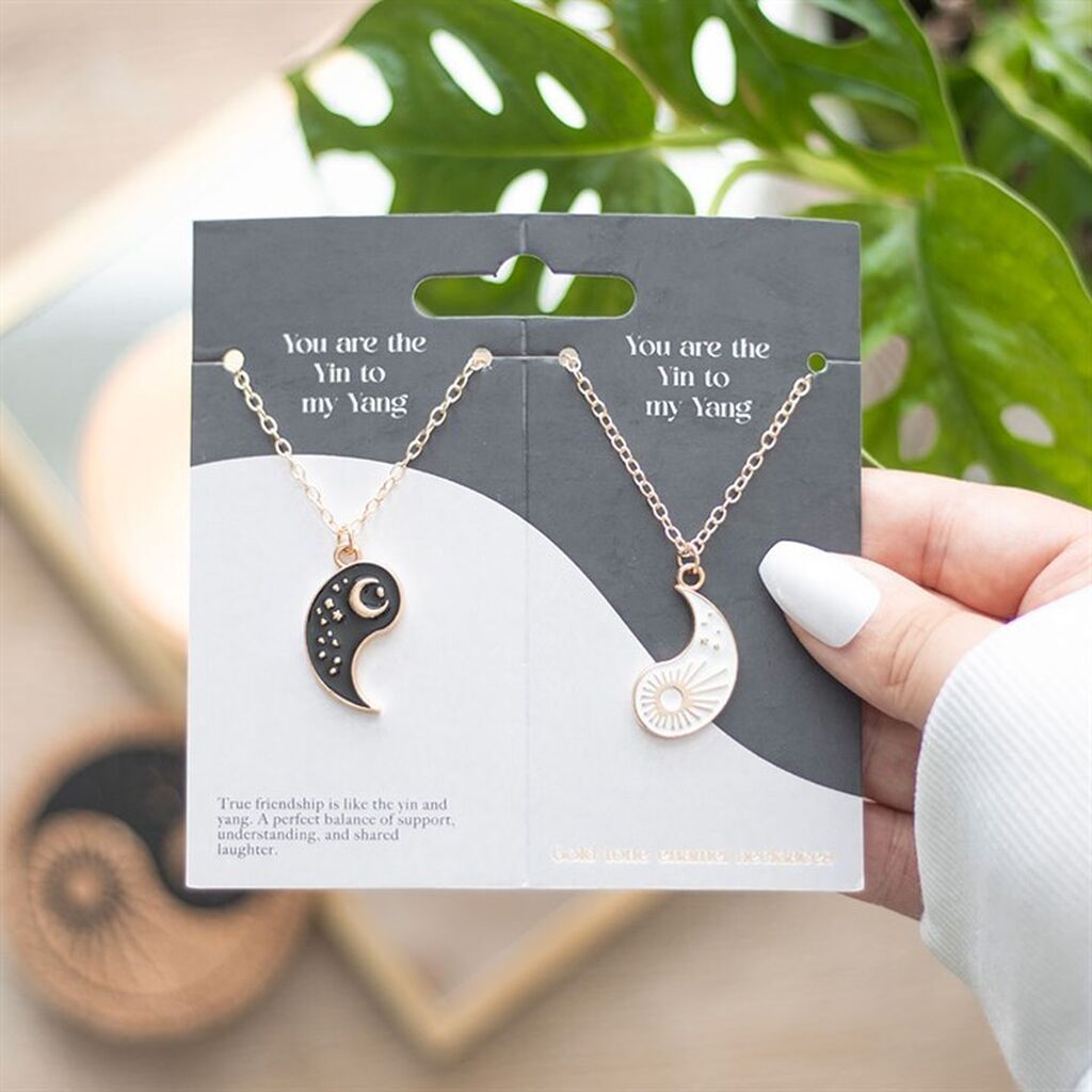 Necklace yin yang best friends
