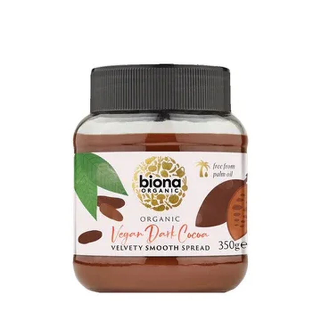 Biona organic vegan dark cocoa spread 350g 1