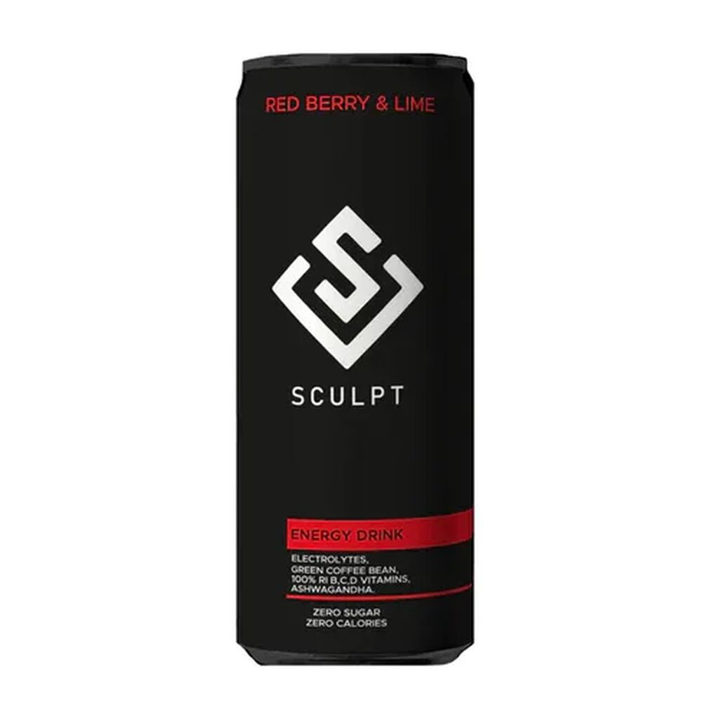 Sculpt energy drink red berry lime