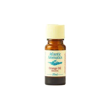 Atlantic Aromatics Organic  Orange Essential Oil Orange Oil Ways to useAdd 4–6 drops to a diffuser for a sweet, uplifting citrus scent.Blend 1–2 drops per 10ml carrier oil for a light, cheerful massage oil.Add 3–5 drops to a bath base or unscented shower gel for a refreshing soak.Mix 10–15 drops with 100ml distilled water in a spray bottle for a natural room or linen mist.Combine with cinnamon or clove in a diffuser for a cosy, warming blend.For external use only. Always dilute before skin application. Citrus oils may increase sun sensitivity. Follow product label guidance and avoid direct sun on applied areas. Keep out of reach of children and pets.