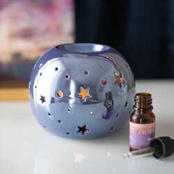 Purple iridescent oil burner