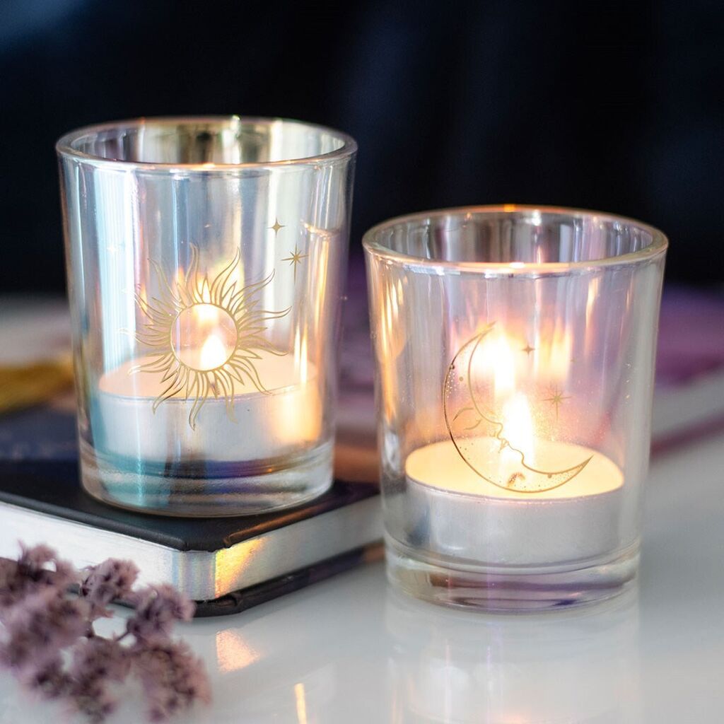Tealight holder sun moon
