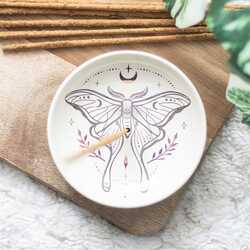 Luna moth incense holder