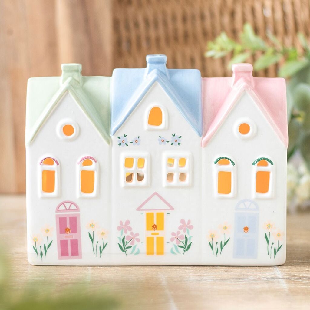 Pastel house tealight incense