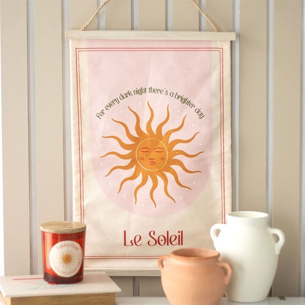 Le soleil wall hanging