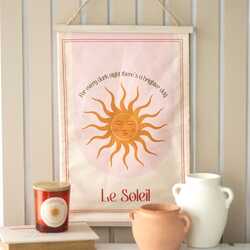 Le soleil wall hanging