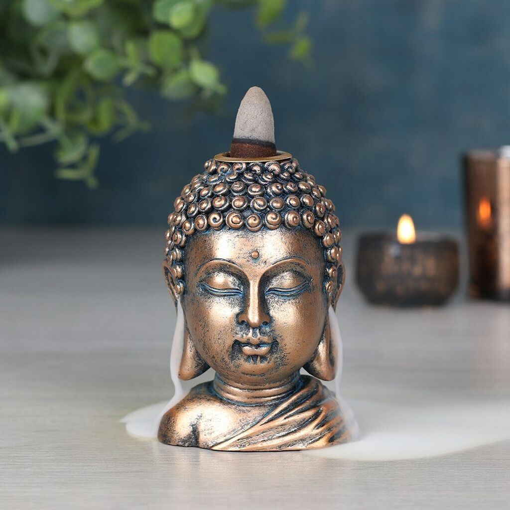 Bronze buddha incense burner