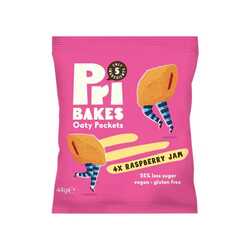 Pri bakes oaty pockets raspberry jam