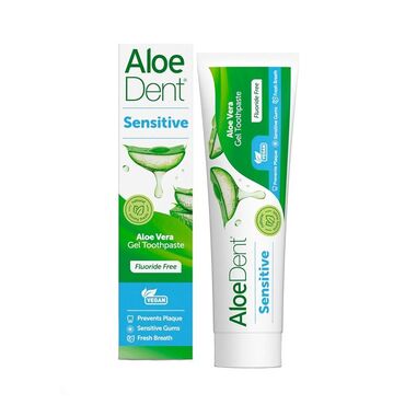 Aloe Dent Sensitive Toothpaste Glycerin, Sorbitol, Hydrated Silica, Aloe Barbadensis (Aloe vera) Leaf Juice, Aqua, Xylitol, Sodium Lauroyl Sarcosinate, Sodium Monofluorophosphate, Mentha Piperita (Peppermint) Oil, Potassium Citrate, Hydroxyethylcellulose, Menthol, Echinacea Angustifolia Root Extract, Escin (from Horse Chestnut), Melaleuca Alternifolia (Tea Tree) Leaf Oil, Phenoxyethanol, Citric Acid, CI75810 (Chlorophyllin-Copper Complex), Limonene*. *(constituent of essential oils) Contains sodium monofluorophosphate, a source of fluoride. How to Use:Brush twice daily for best results. Suitable for regular use.Kind to teeth, gentle on gums—naturally clean and fresh every day.
