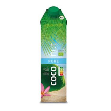 Aqua Verde Coconut Water 100% organic coconut water from concentrate.