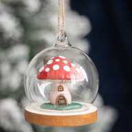 Hanging Glass Dome Mushroom