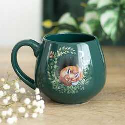 Green fox mug