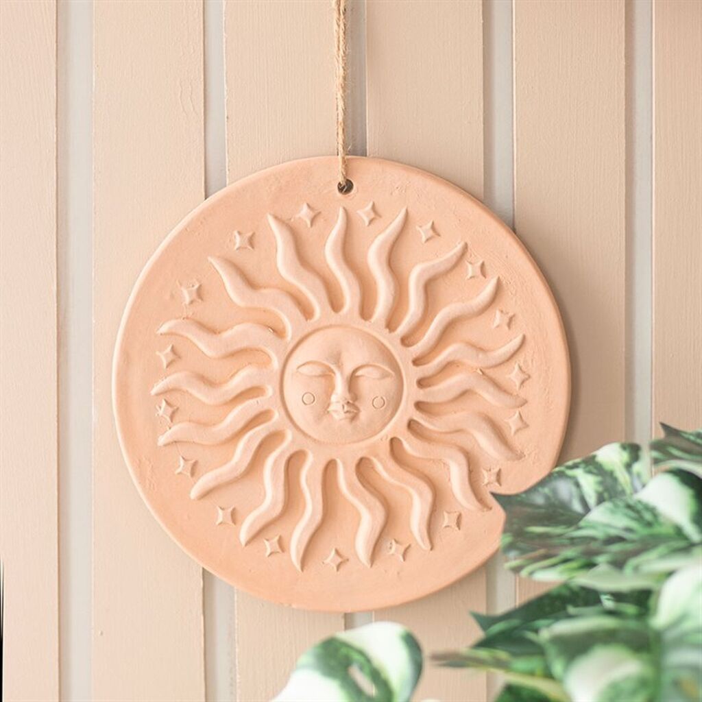 Terracota sun wall plaque