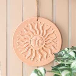 Terracota sun wall plaque
