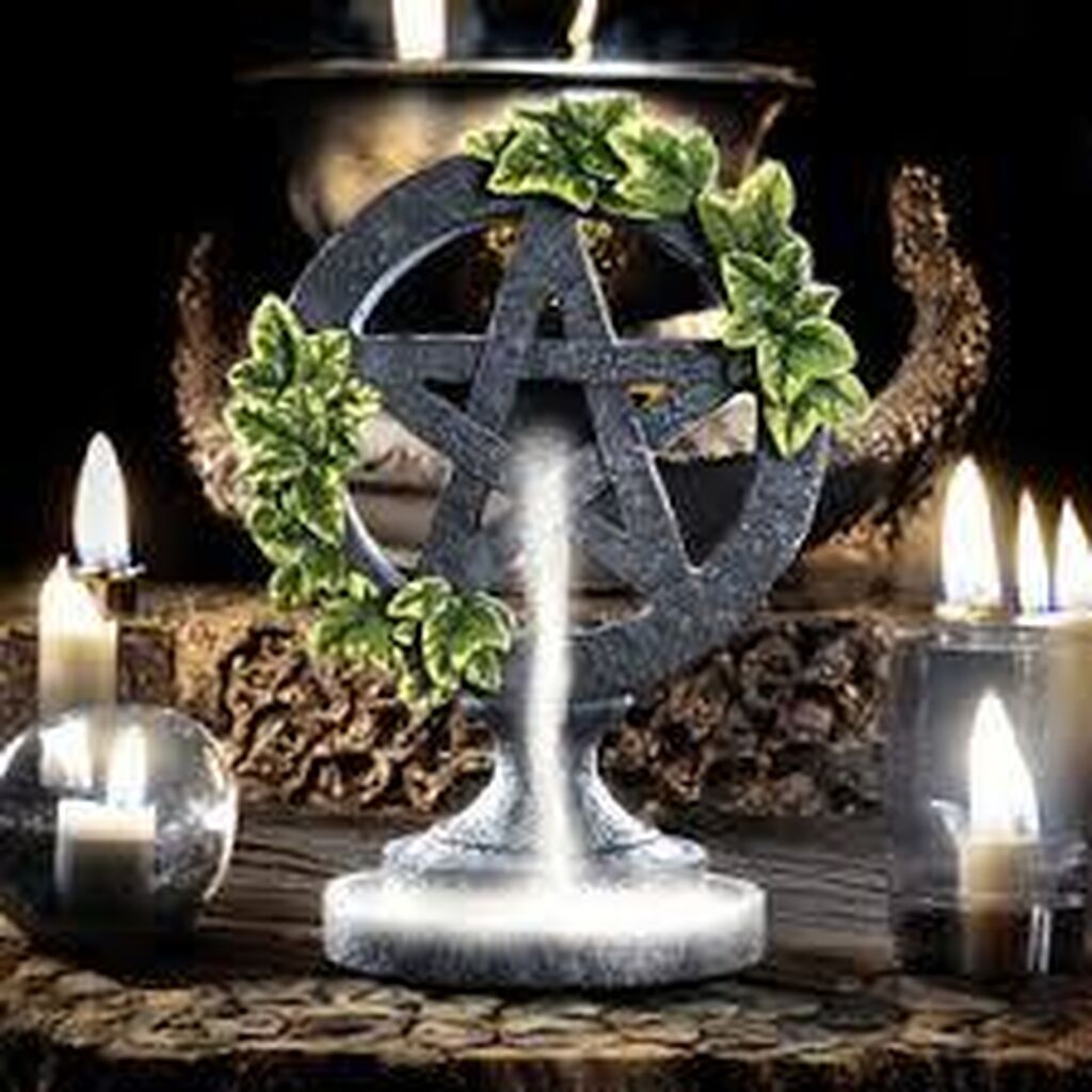 Pentagram backflow burner