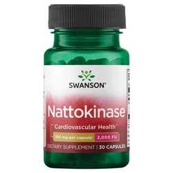 Swanson nattokinase 2 000 fu 100 mg 30 capsules front