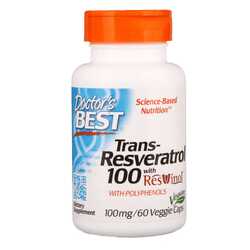 Doctor s best trans resveratrol 100mg resvinol 60 wegkaps