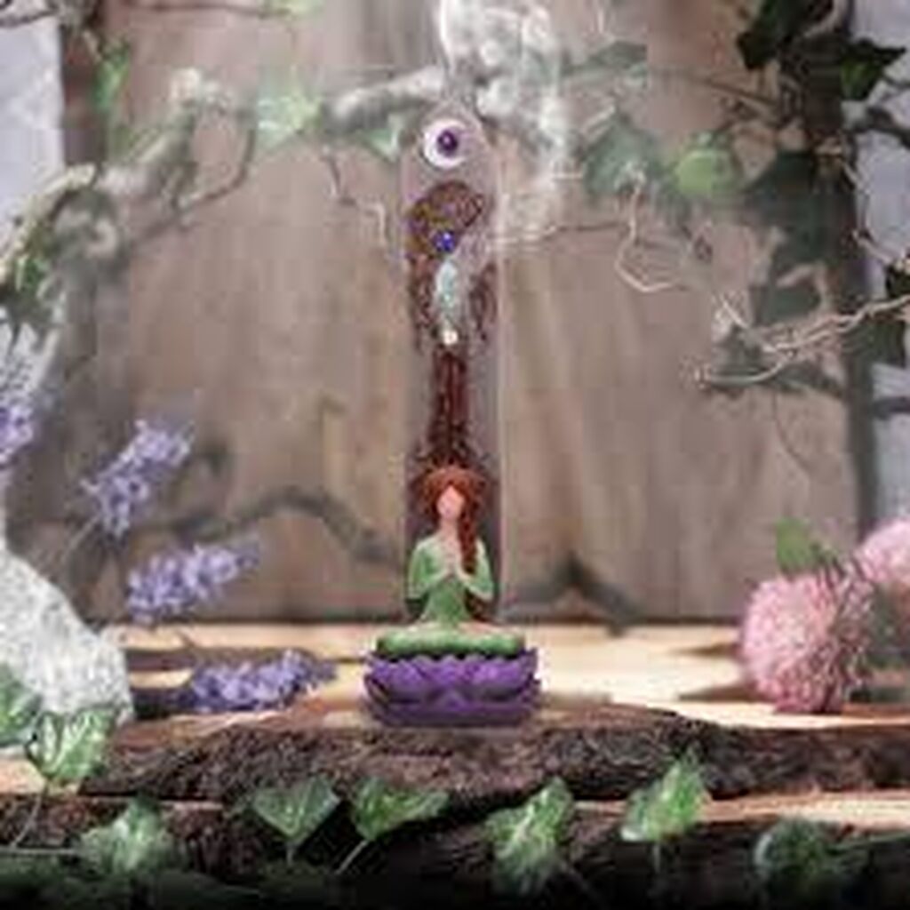 Lotus meditation incense burner