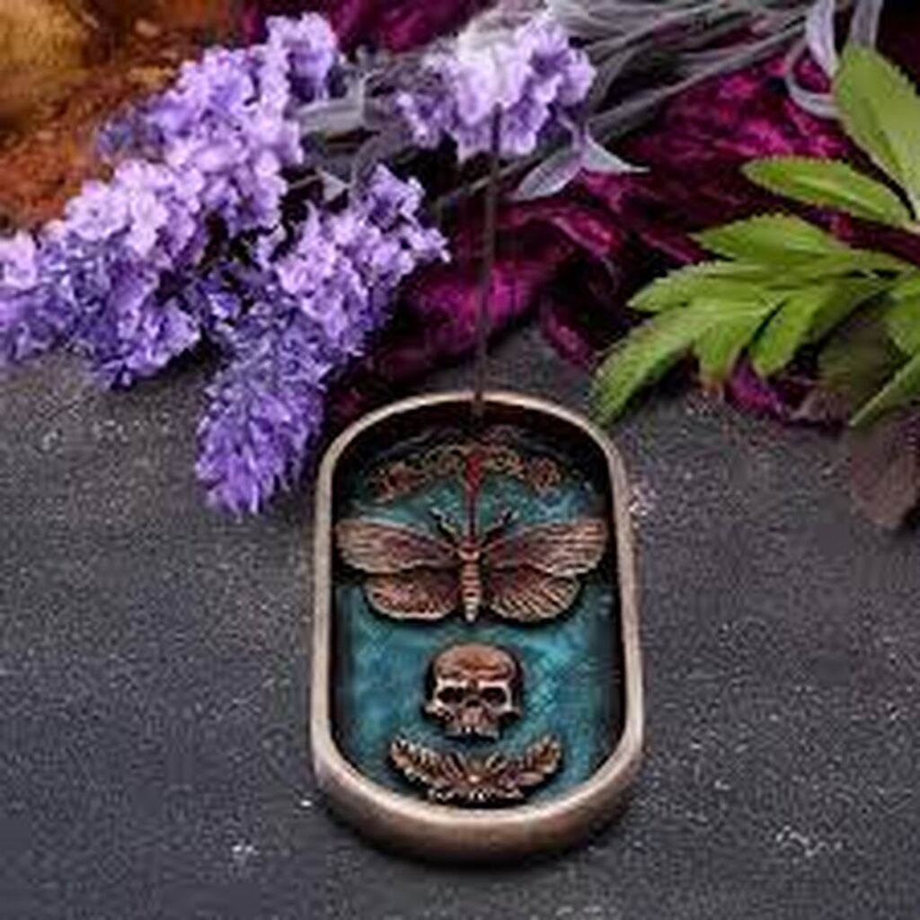 Deaths head incense burner