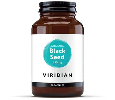 Viridian Organic Black Seed Oil Capsules 450mg Organic Black Seed Powder 450mg, Vegan (HMPC) capsule How to Use:Take 1–3 capsules daily with food, or as recommended by a healthcare professionalIdeal for those seeking natural support during allergy season, these capsules may help manage hay fever symptoms such as nasal congestion, sneezing, and watery eyes — all while supporting your general wellbeing.