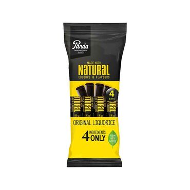 Panda Liquorice 4 Pack Molasses syrup, wheat flour, liquorice extract, natural flavour (aniseed oil).