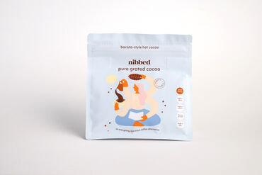 Nibbed Pure Cacao Grated 100% organic cacao, stoneground and grated How to make a hot cacao drinkingredients20g of nibbed 100% cacao1/4 tsp cardamom1/2 tsp cinnamon150ml water150ml oat milkOptional: sweetener of choice (like maple syrup or honey)