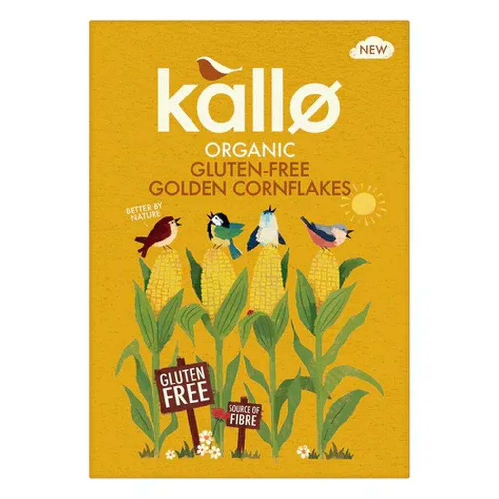 Kallo organic gluten free golden cornflakes