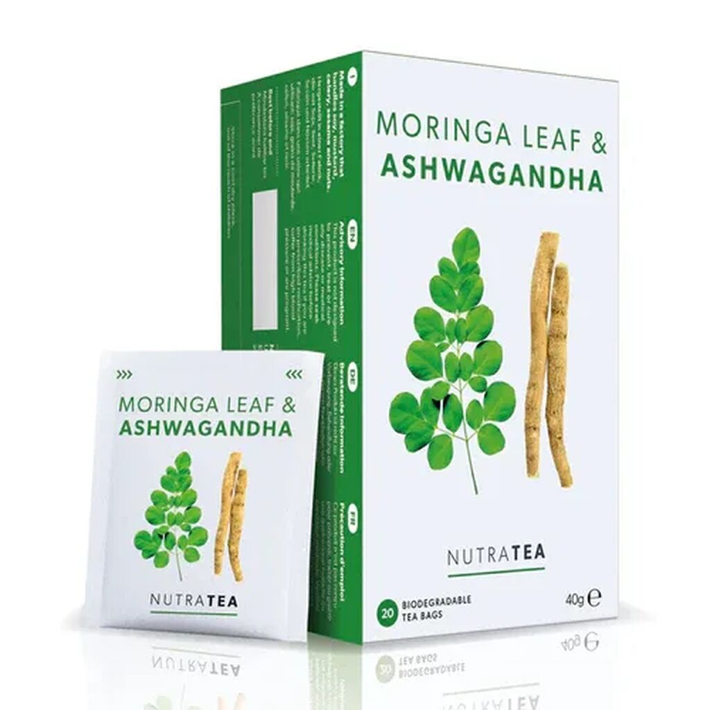 Nutra Tea Moringa Leaf Ashwagandha Tea