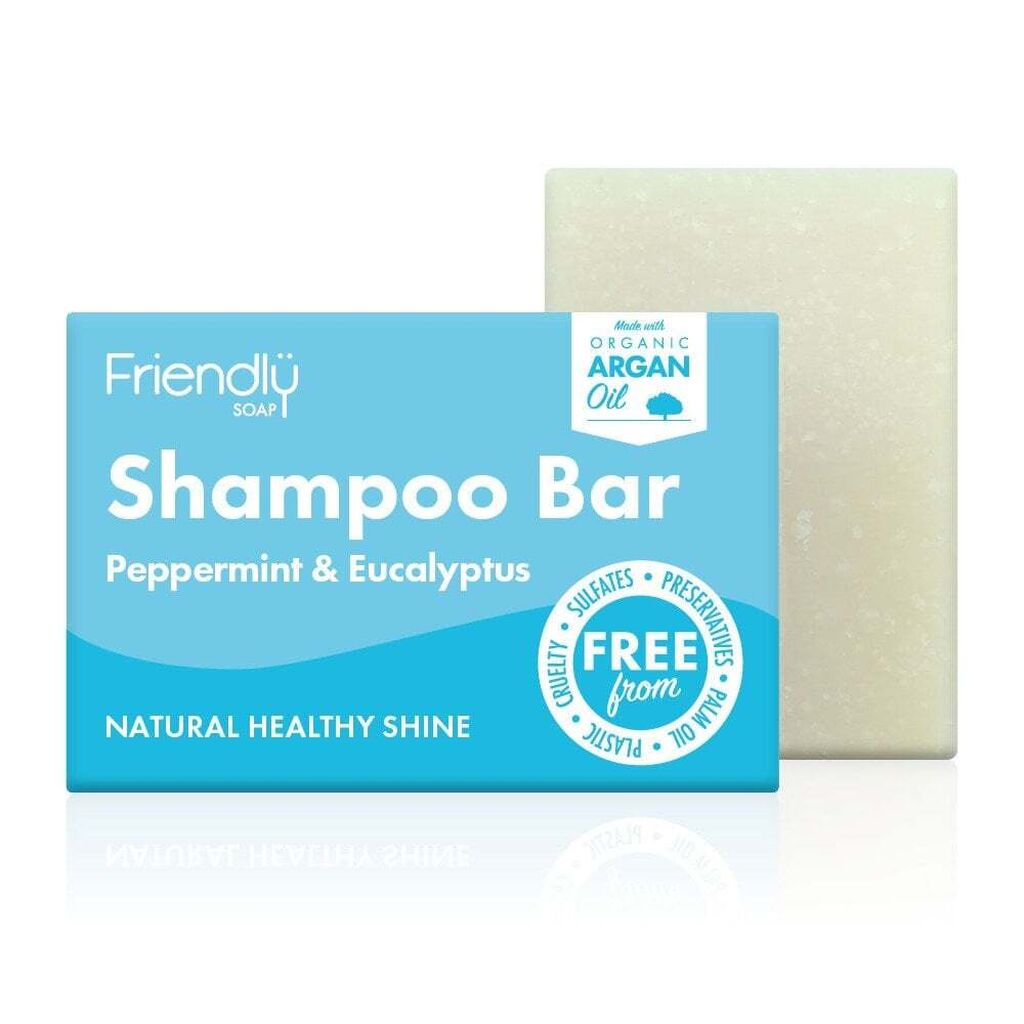 Friendly soap peppermint eucalyptus shampoo bar 95g p6148 8672 image