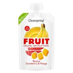 Clearspring fruit banana strawberry mango