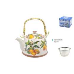 Ceramic teapot lemon