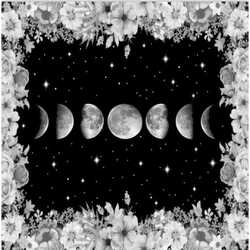 Altar cloth black moon