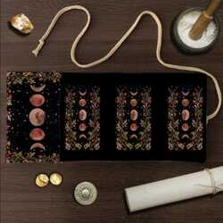 Tarot bag orange moon phase