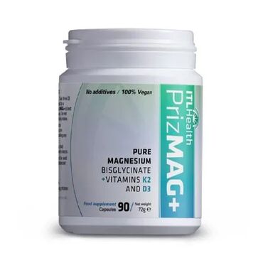 ITL PrizMag Magnesium Bisglycinate Plus Magnesium Bisglycinate, Vitamin K2, Vitamin D3, Pullulan (Vegan Capsule) Amount per 3 capsules: Magnesium 240 mg (each capsule contains 80mg) Take 1- 3 Capsules daily