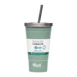 Cheeki stainless insulated tumbler pistachio