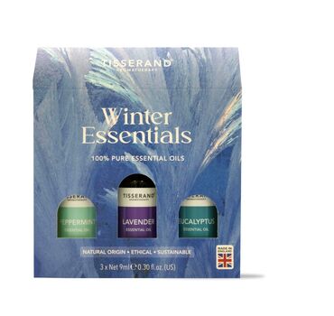 Tisserand Winter Essential Oil Trio Gift Pack Lavender: 100% Lavandula angustifolia (lavender) oil.  Eucalyptus: 100% Eucalyptus globulus (eucalyptus) leaf oil.    Peppermint: Mentha Herb Oil