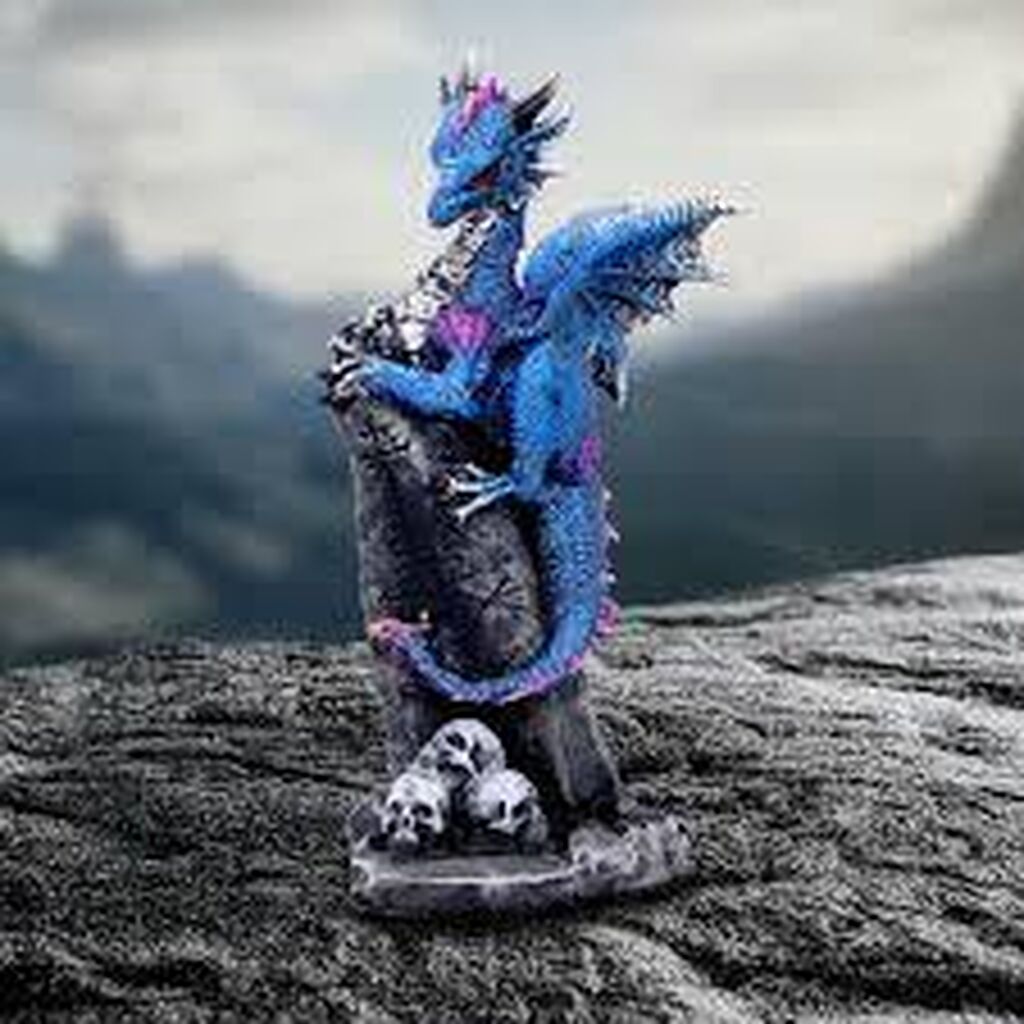 Cobalt dragon rune protector