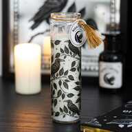 Candle Mystic Raven Glass Tube