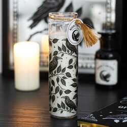 Raven tube candle
