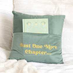 Just one more chapter cushion