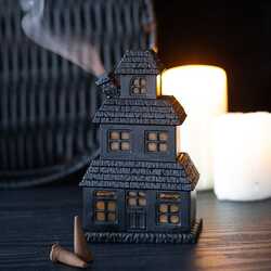 Black house incense cone holder