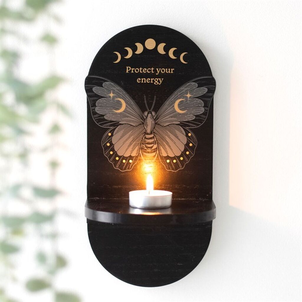 Black moth altar shelf