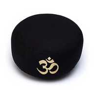 Meditation Cushion Organic Cotton Black Ohm