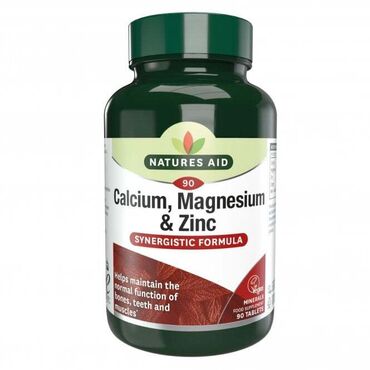 Natures Aid Calcium Magnesium Zinc Calcium Carbonate Prep. (Calcium Carbonate, Maltodextrin), Microcrystalline Cellulose, Magnesium Oxide, Zinc Gluconate, Anticaking Agent (Silicon Dioxide), Calcium Citrate, Magnesium Citrate, Tablet Coating (Hydroxypropylcellulose, Hydroxypropylmethylcellulose), Anticaking Agent (Vegetable Source Magnesium Stearate), Sodium Carboxymethylcellulose, Copper Gluconate