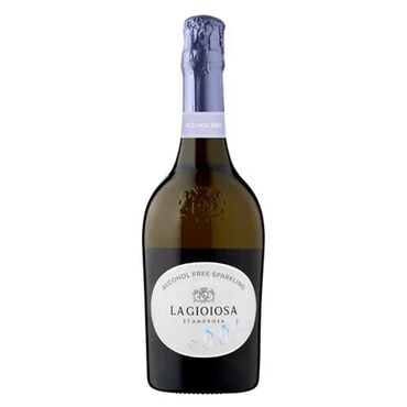 La Gioiosa Alcohol Free Sparkling White Grape must, water, natural flavours, citric acid. Preservatives: E242, sulfur dioxide, carbon dioxide.