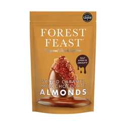 SALTED CARAMEL MILK CHOC ALMONDS 120g NEW FOP